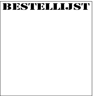BESTELLIJST